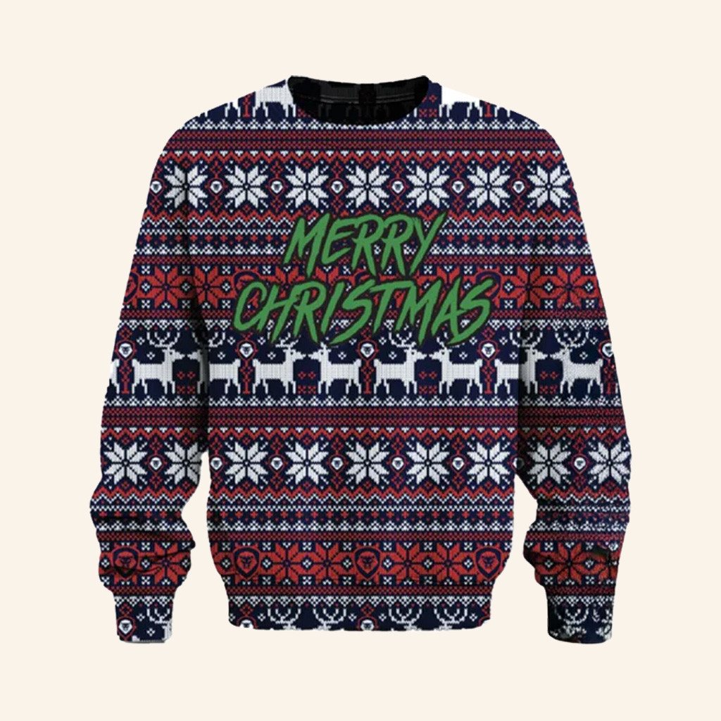 Valuetainment Merch Merry Christmas Ugly Sweater Christmas Gift Ideas For Boyfriend