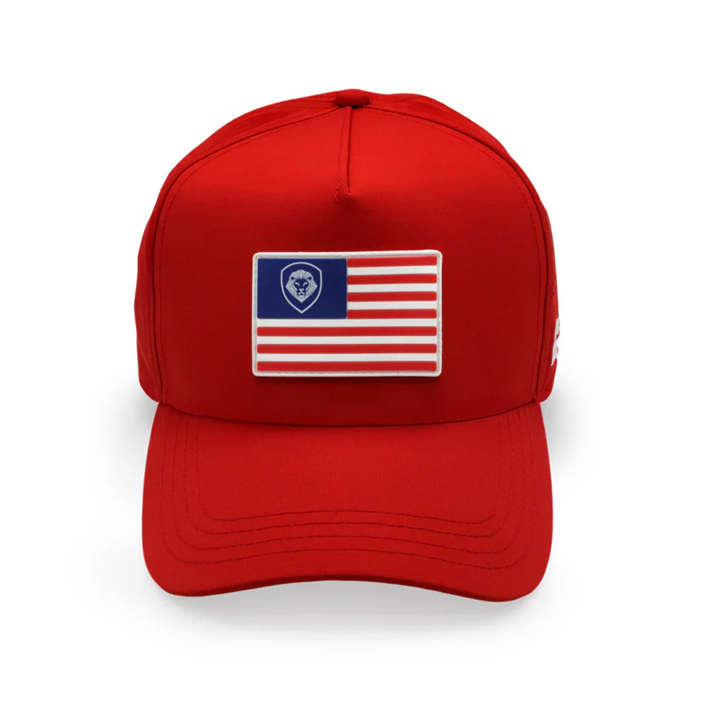 Valuetainment Merch Red USA Flag The Future Looks Bright Hat Embroidered Gifts For Dad Valuetainment Merch Red USA Flag The Future Looks Bright Hat Embroidered Gifts For Dad