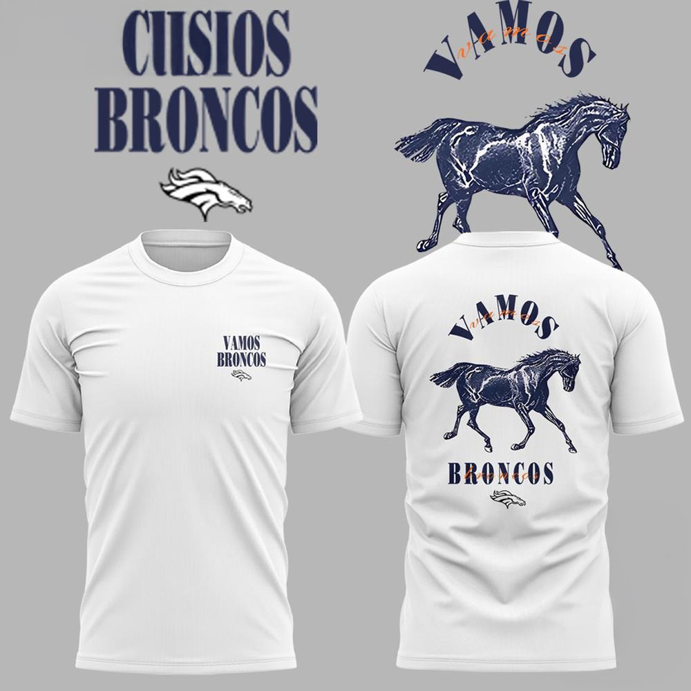 Vamos Denver Broncos Football Limited Edition T-Shirt Presents For Football Fans