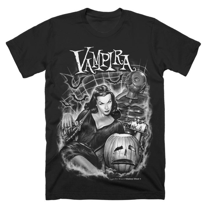 Vampira Black Acid T-Shirt Gifts For Horror Fans