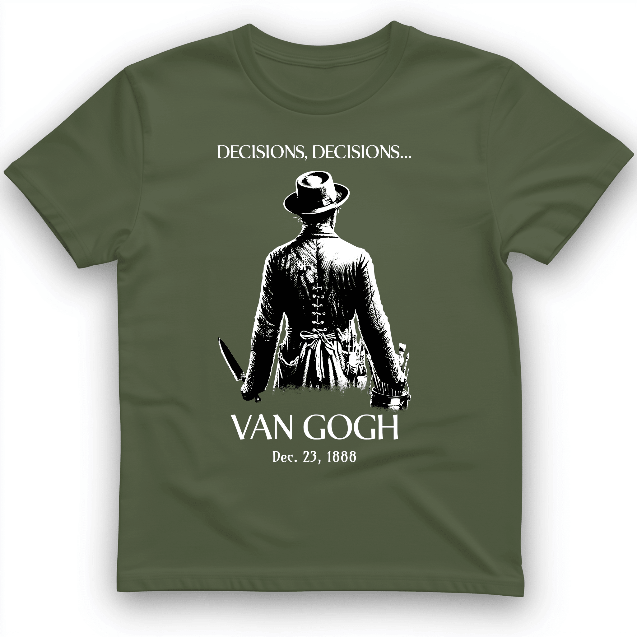 Van Gogh Choices T-Shirt Funny Graphic Tee Unique Gifts For Husband