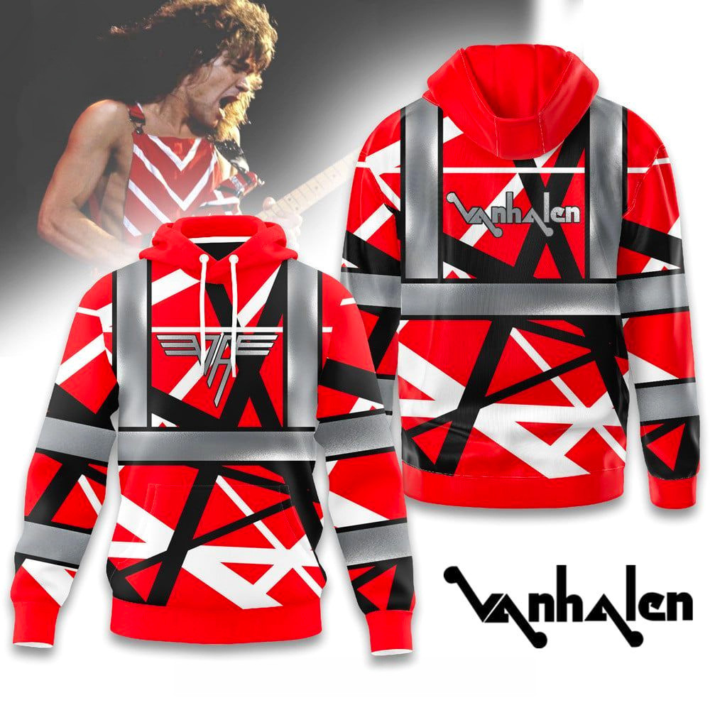 Van Halen Hi-Vis Safety Hoodie Van Halen Merch Birthday Gifts For Band Fans