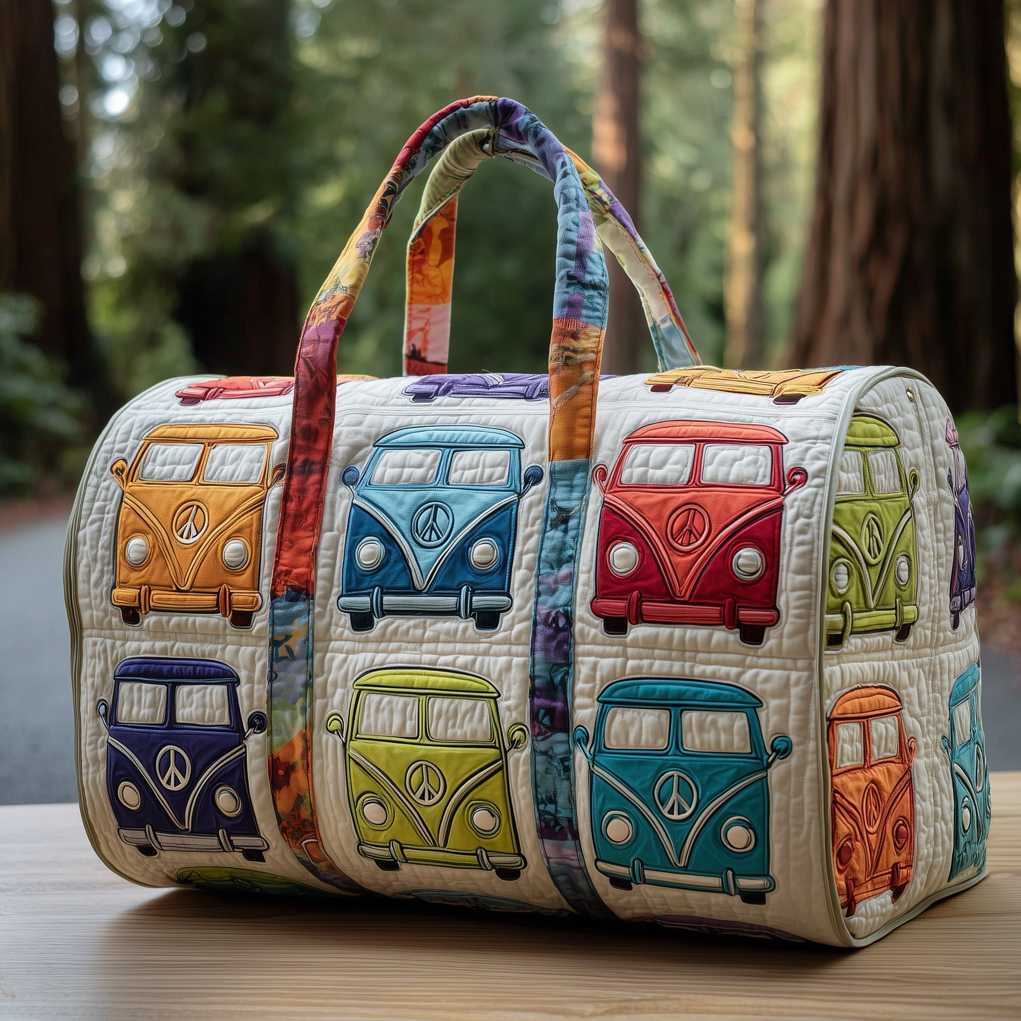 Van Life Quilted Duffle Bag Holiday Gift Idea