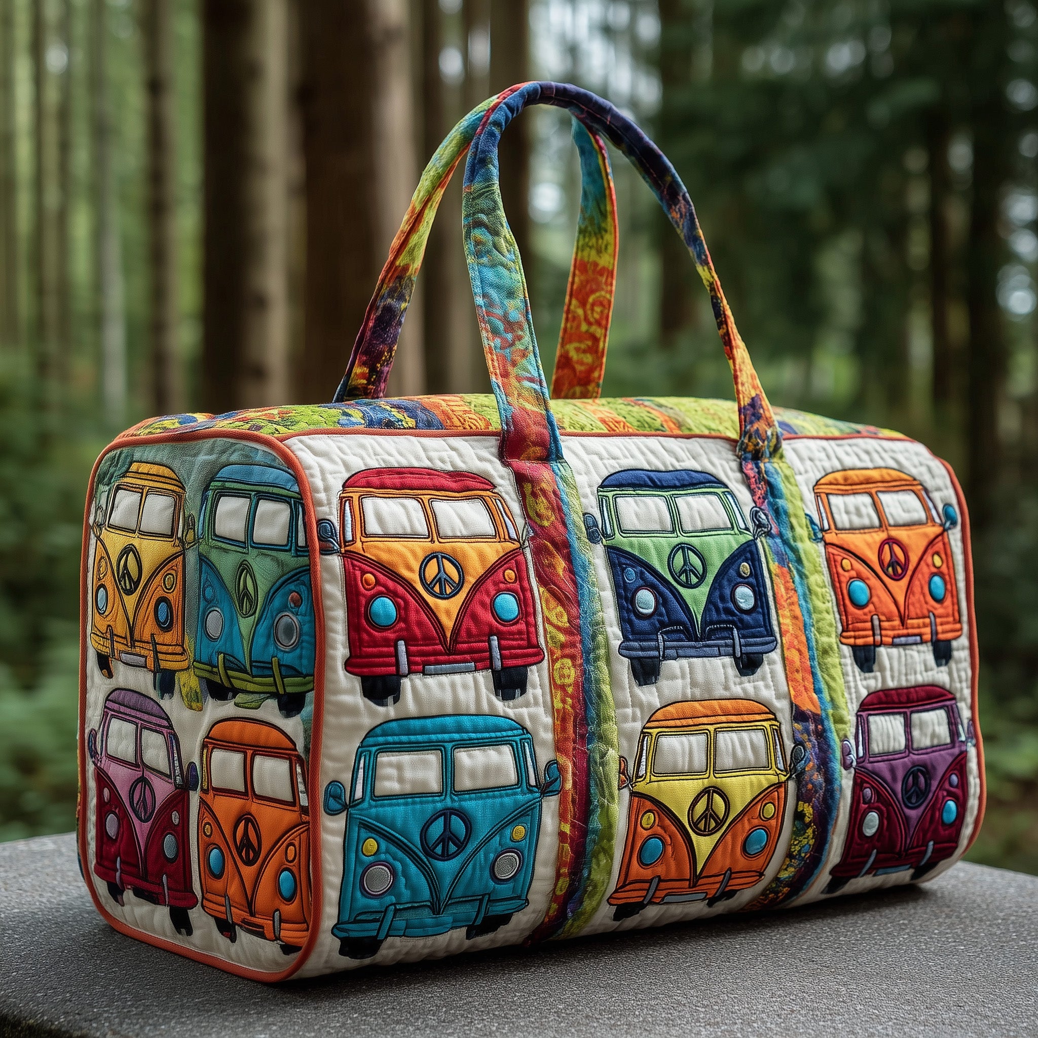 Van Life Quilted Duffle Bag Mother's Day Gift Idea