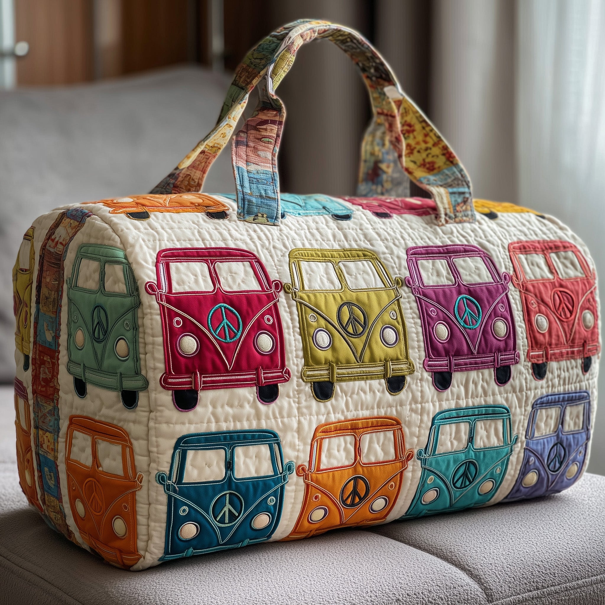 Van Life Quilted Duffle Bag Stylish And Practical