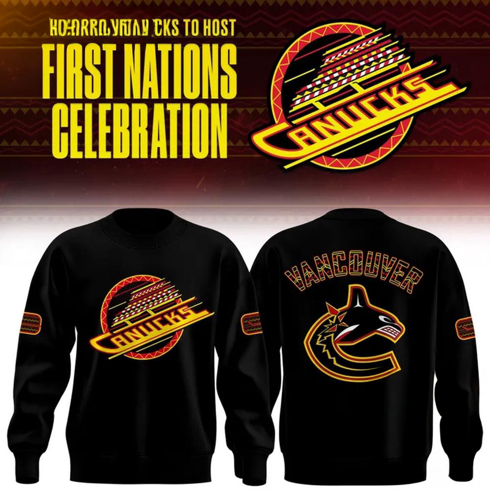 Vancouver Canucks First Nations Celebration Sweatshirt Unique Gifts For Hockey Fans