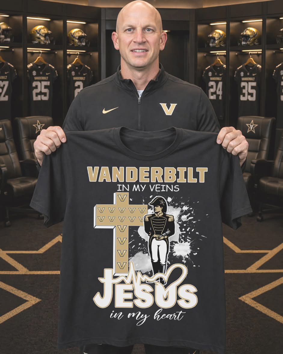 Vanderbilt Jesus In Heart T-Shirt Vanderbilt Commodores Merch Gift For Sports Family