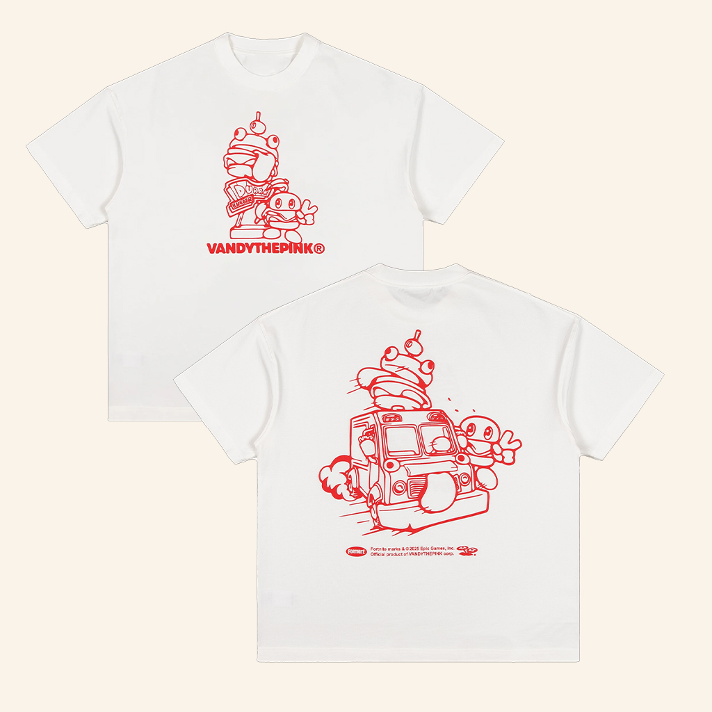 Vandy The Pink Merch Vandy X Fortnite White Shirt Gifts Ideas For Friends