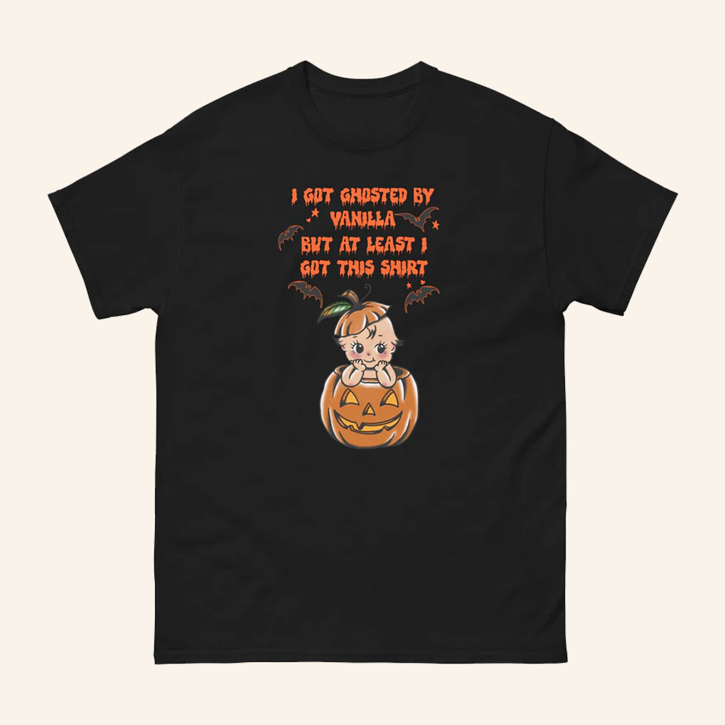Vanillamace Merch Ghosted By Vanilla Halloween T-Shirt Gifts Ideas For Friends