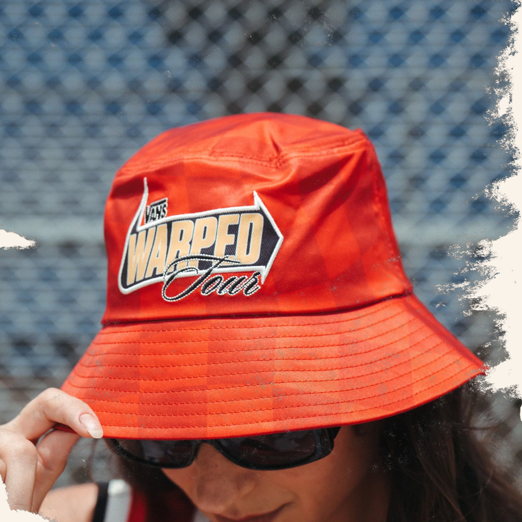 Vans Warped Merch Checkered Red Bucket Hat Vans Warped Tour Merch Gifts For Music Lovers