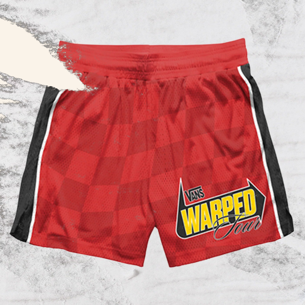 Vans Warped Merch Checkered Red Shorts Vans Warped Tour Merch Gifts For Husband