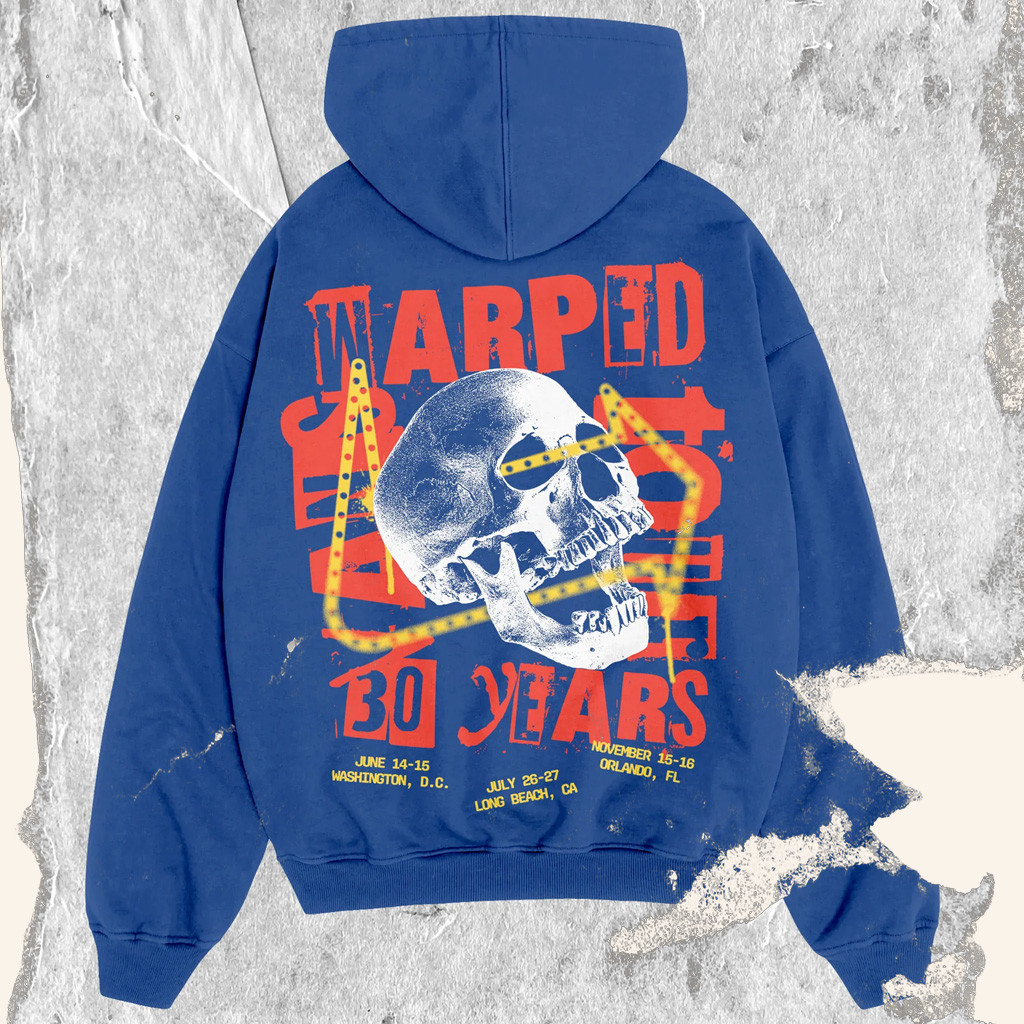 Vans Warped Merch Vans Warped Tour 30 Years Hoodie Gifts For Music Lovers