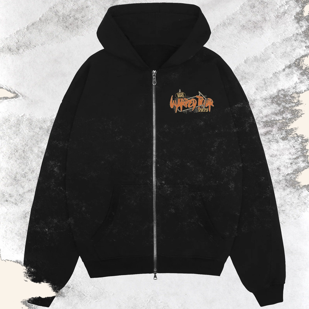 Vans Warped Merch Vans Warped Tour Orlando Official Lineup Zip Hoodie Presents For Music Lovers