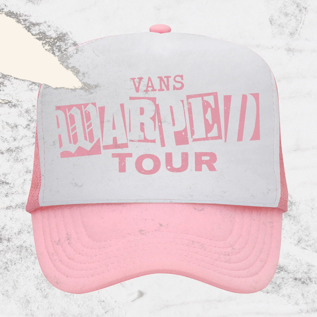 Vans Warped Merch Vans Warped Tour Trucker Hat Unique Gifts For Music Lovers For Her