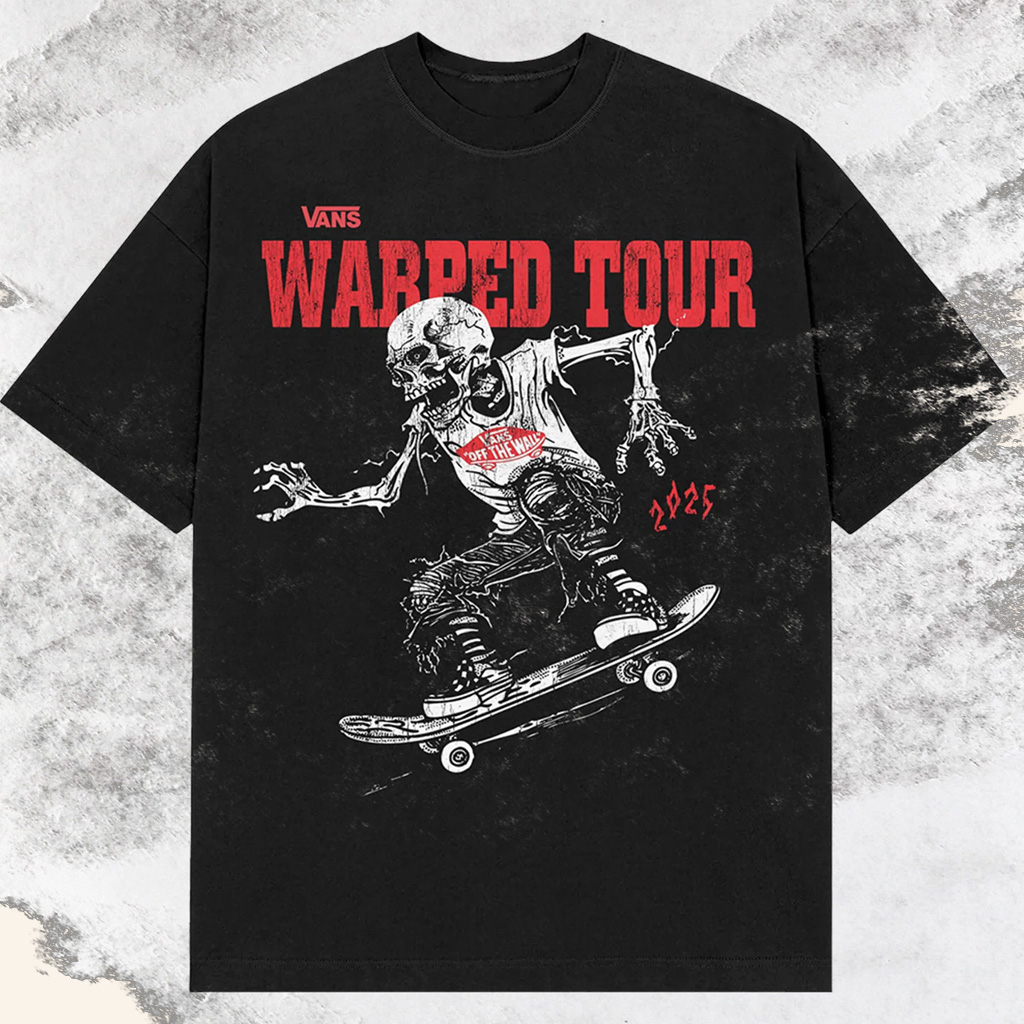 Vans Warped Merch Warped Tour Skater T-Shirt Music Lover Gift Ideas For Him