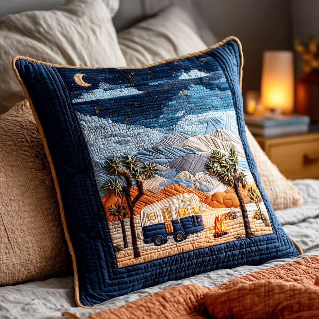 Vanventure Quilted Pillow Case Best Cool Pillow Cases Themed Camping Gifts Items