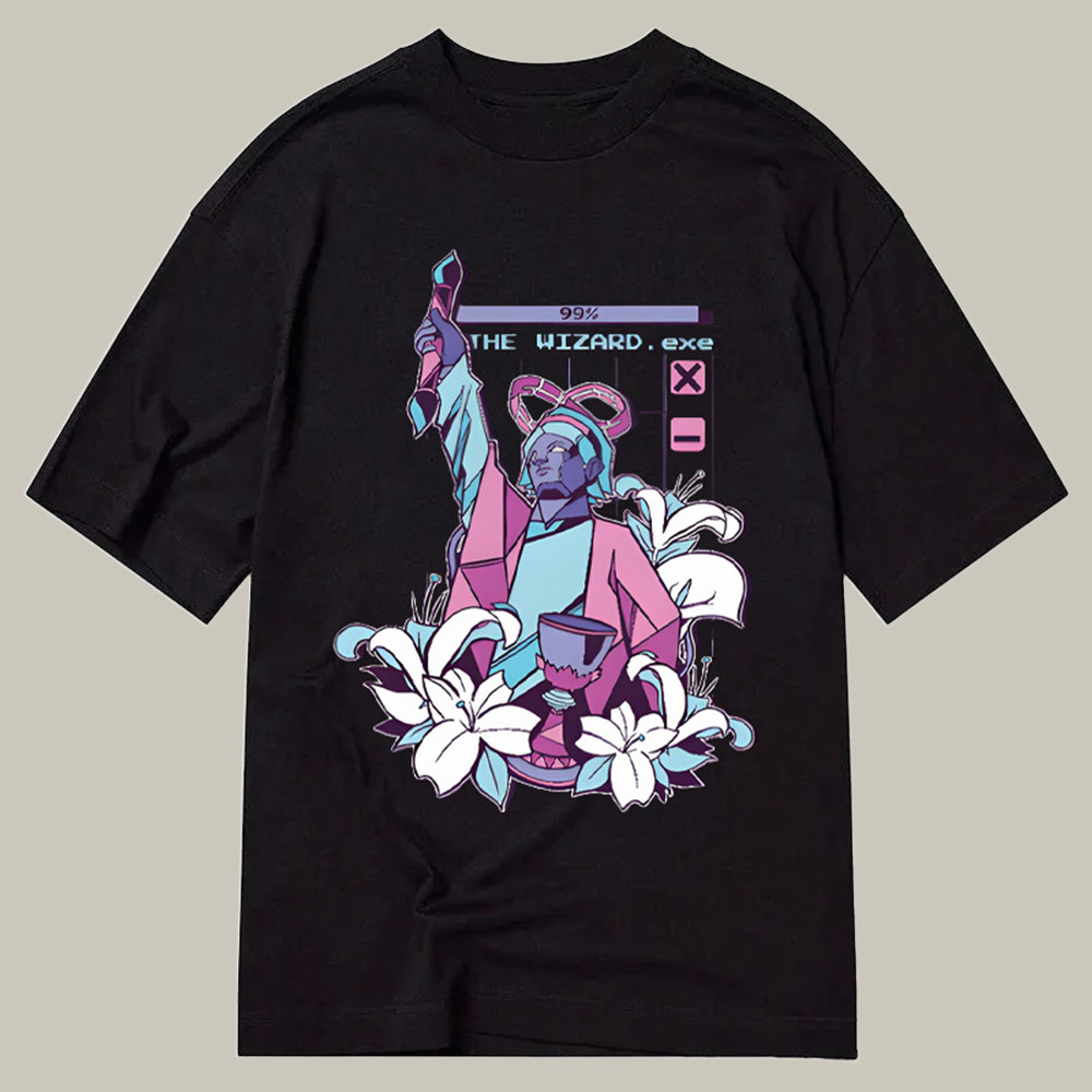 Vaporwave Wizard Tarot Card Classic Shirt Humor Graphic T-Shirts Christmas Gifts For Husband