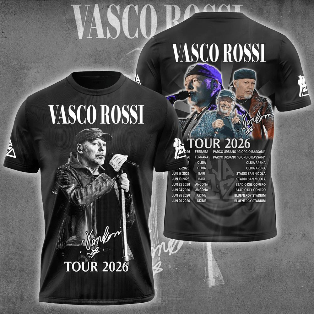 Vasco Rossi Tour 2026 T-Shirt Vasco Rossi Merch Best Gifts For Father