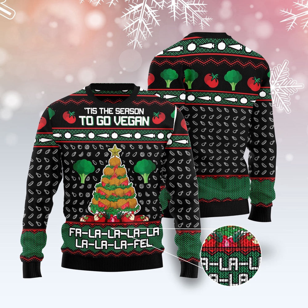 Vegan Christmas Ugly Christmas Sweater Funny Ugly Christmas Sweater Holiday Gifts