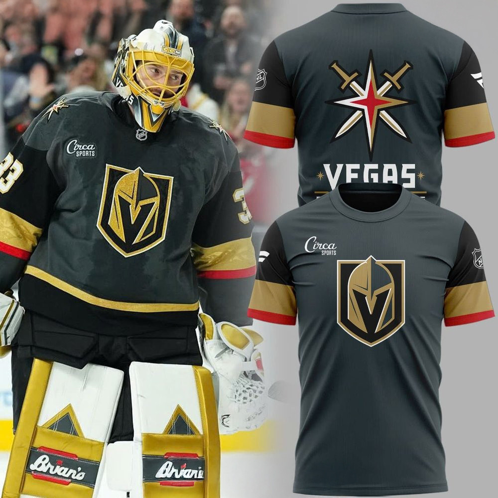 Vegas Golden Knights 2025 Grey T-Shirt Presents For Hockey Lovers