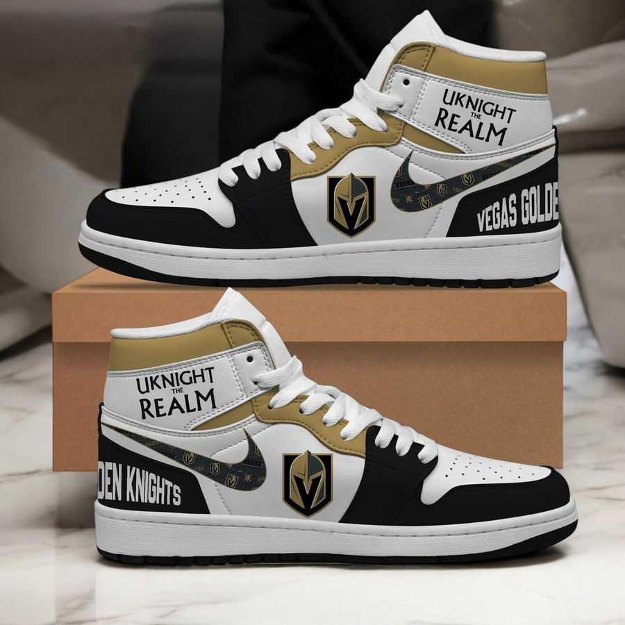 Vegas Golden Knights Uknight The Realm Go Air Jordan 1 Shoes Gifts For Ice Hockey Fans
