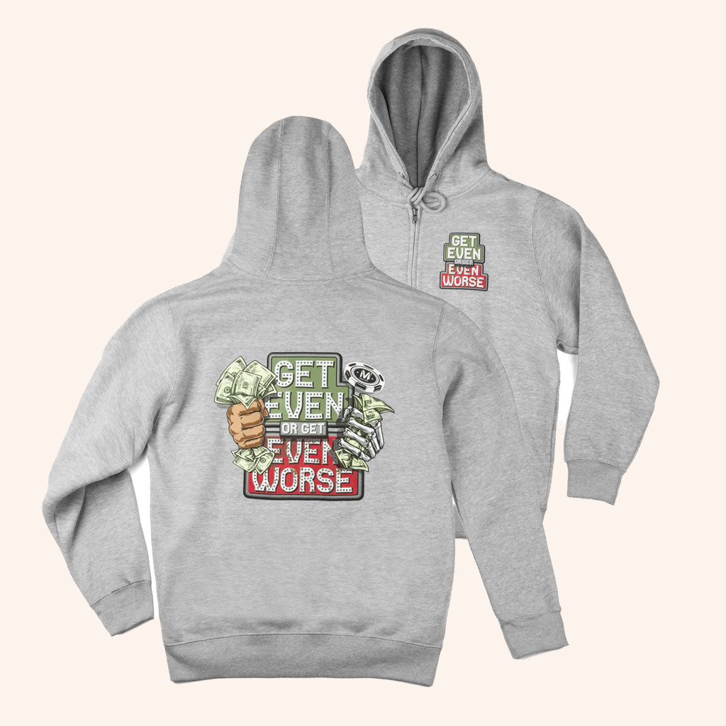 Vegas Matt Merch Get Even Or Get Even Worse Zip Hoodie Great Gifts For Him