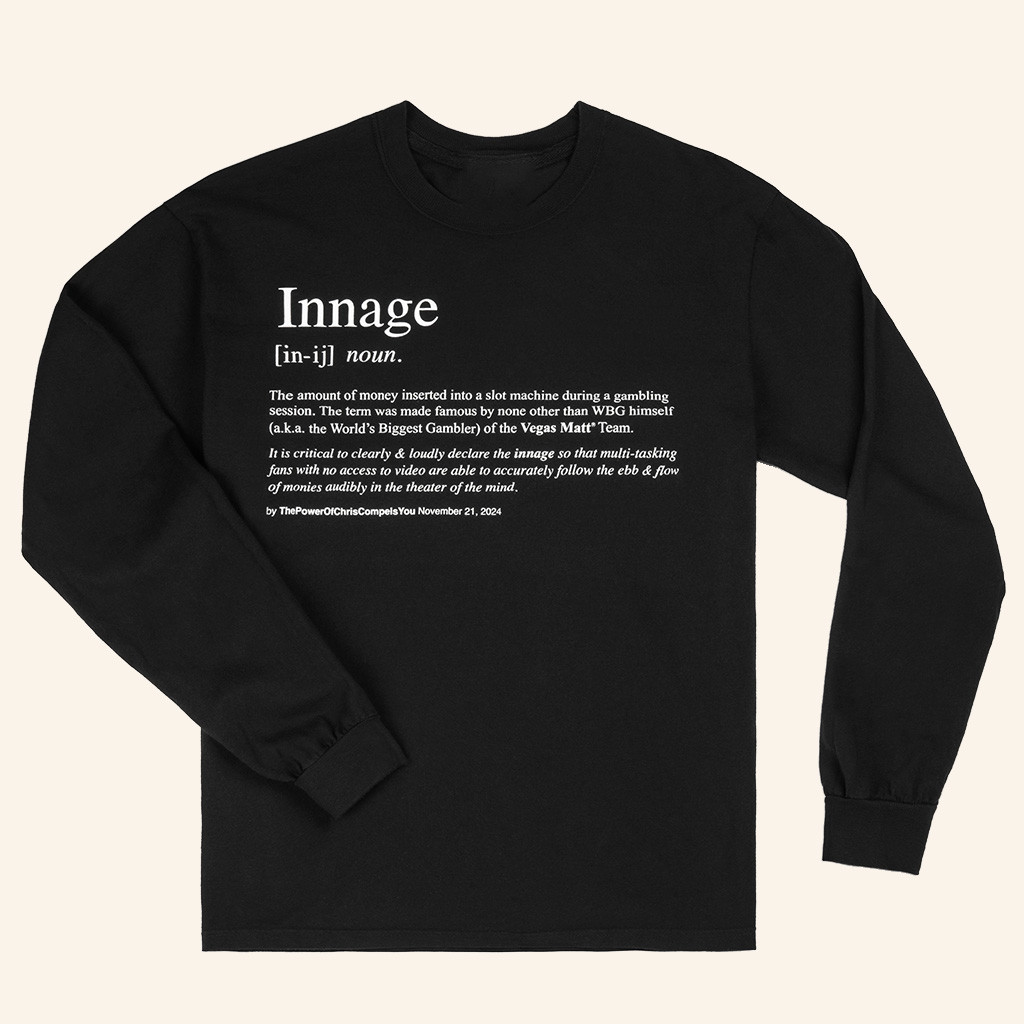 Vegas Matt Merch Innage Definition Long Sleeve Shirt Christmas Gift Ideas For Him Vegas Matt Merch Innage Definition Long Sleeve Shirt Christmas Gift Ideas For Him