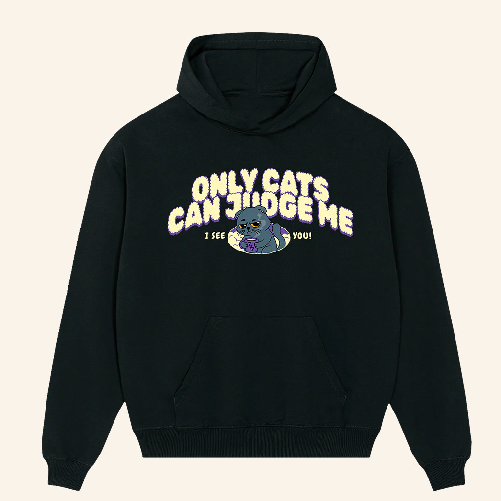 Vegetta777 Merch Only Cats Can Judge Me Hoodie Unique Christmas Gifts For Friends Vegetta777 Merch Only Cats Can Judge Me Hoodie Unique Christmas Gifts For Friends