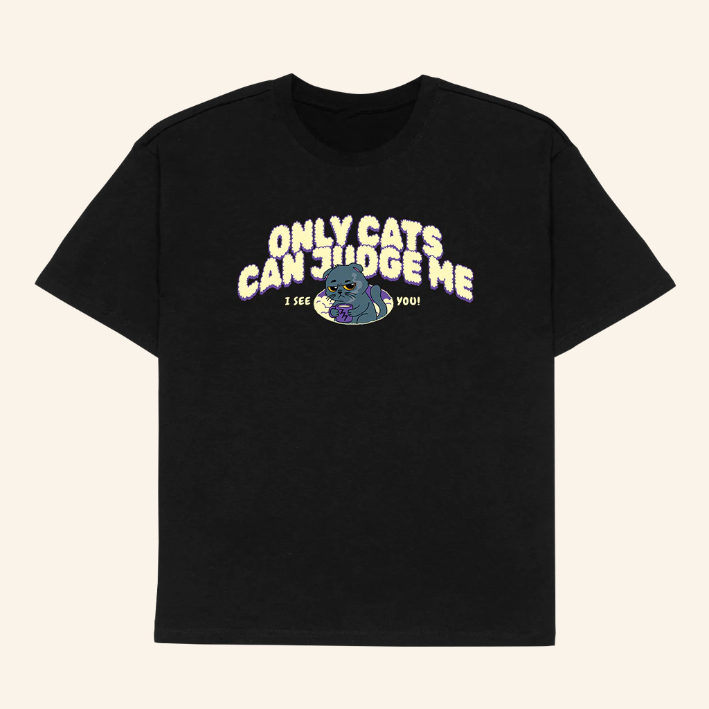 Vegetta777 Merch Only Cats Can Judge Me T-Shirt Unique Gifts For Wife