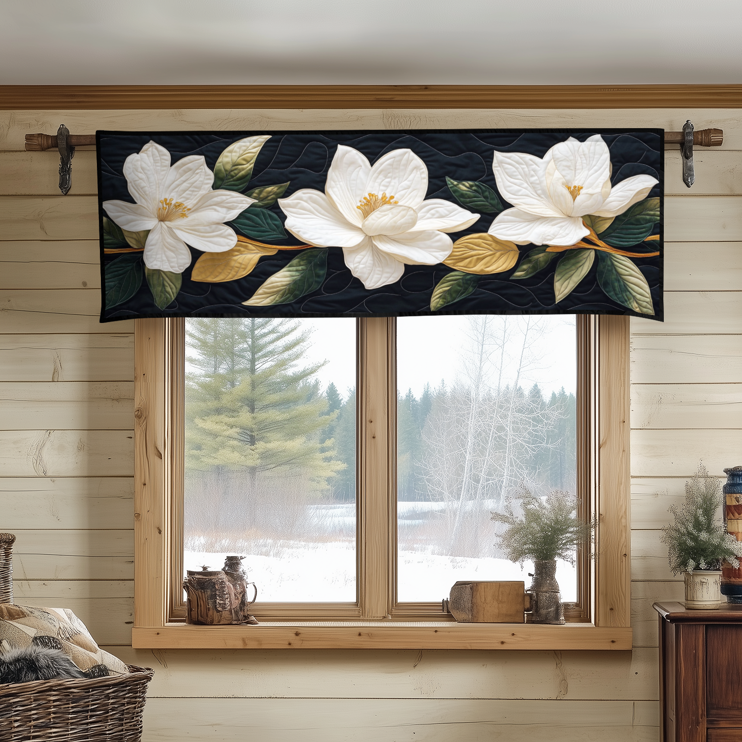 Velvet Blossom Quilted Valance Vintage Quilted Window Valance Presents For Dad From Daughter