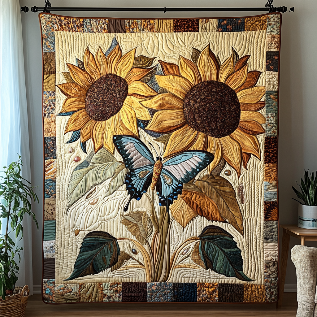 Velvet Flutter Quilted Blanket Cool Throw Blanket Butterfly Birthday Gift Ideas