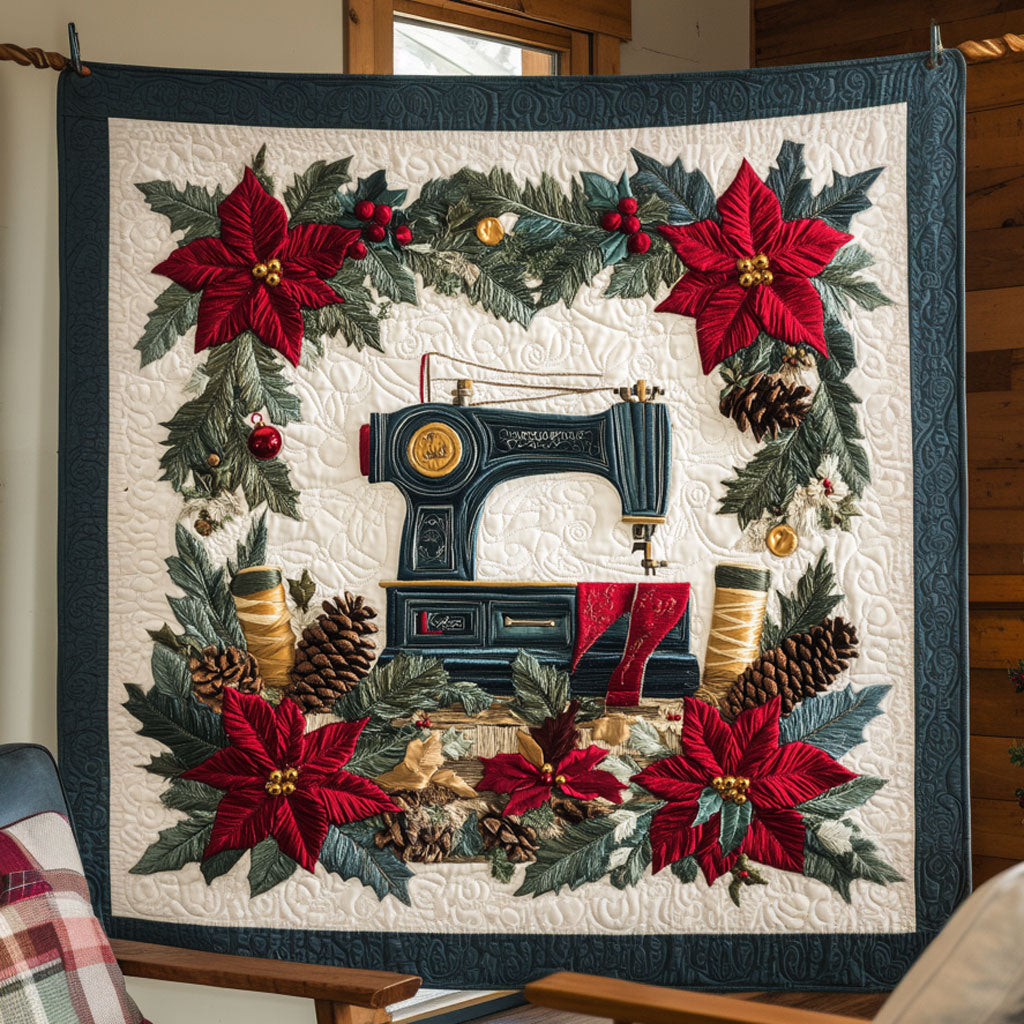 Velvet Night Sewing Machine Quilted Blanket Throw Blankets Christmas Presents For Daughter