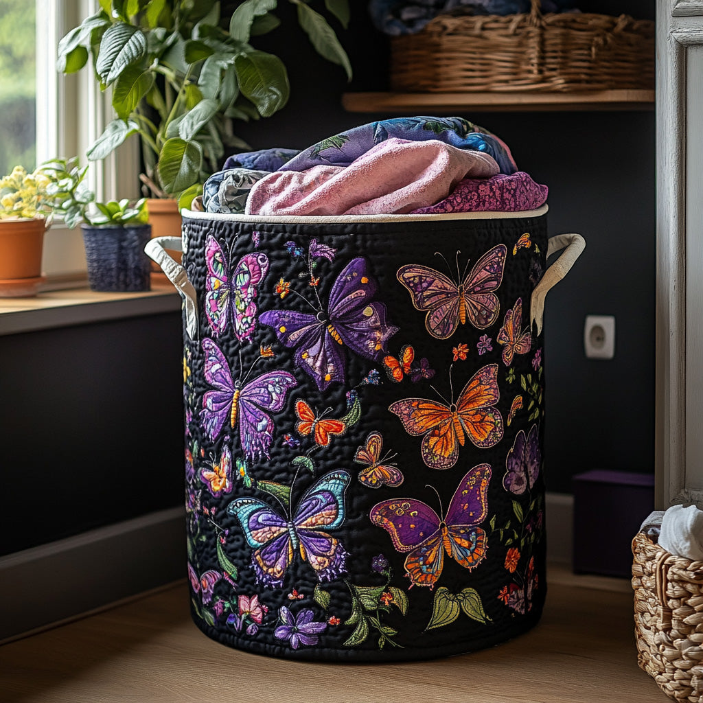Velvet Sky Quilted Laundry Basket Great Stocking Stuffer