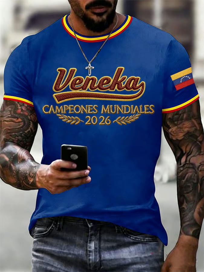 Veneka Campeones Mundiales 2026 T-Shirt Venezuela WBC Fan Gear Best Gift For Baseball Supporters