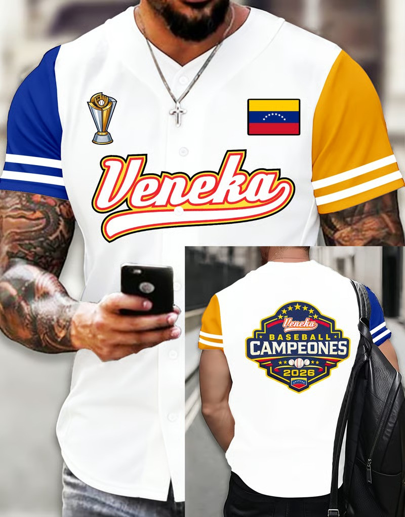 Veneka Venezuela Baseball Jersey Shirt WBC 2026 Campeones Fan Gear Best Gift For Baseball Supporters