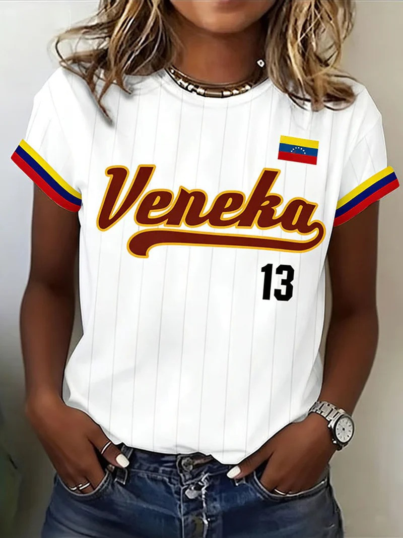 Veneka Venezuela Baseball T-Shirt WBC 2026 Jersey Fan Gear Gift For Venezuelan Heritage Baseball Fans