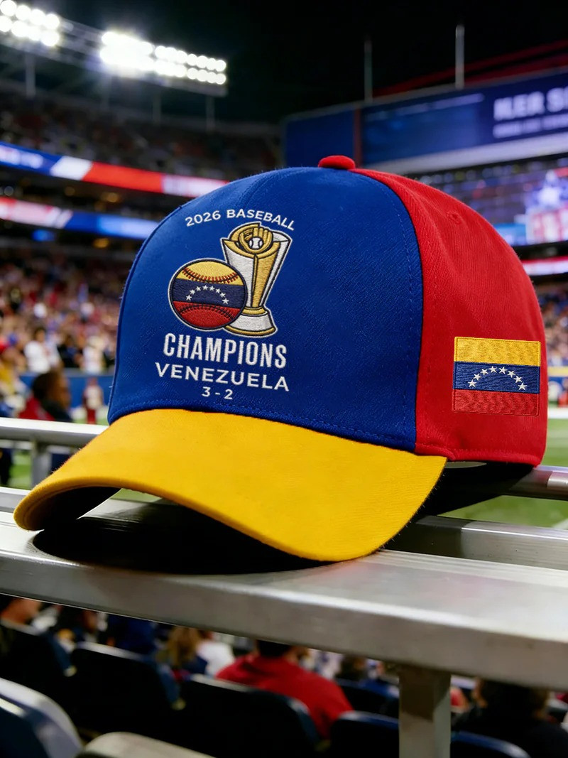Venezuela 2026 Baseball Champions Hat WBC Fan Gear Winning Score Gift For Venezuelan Baseball Fans