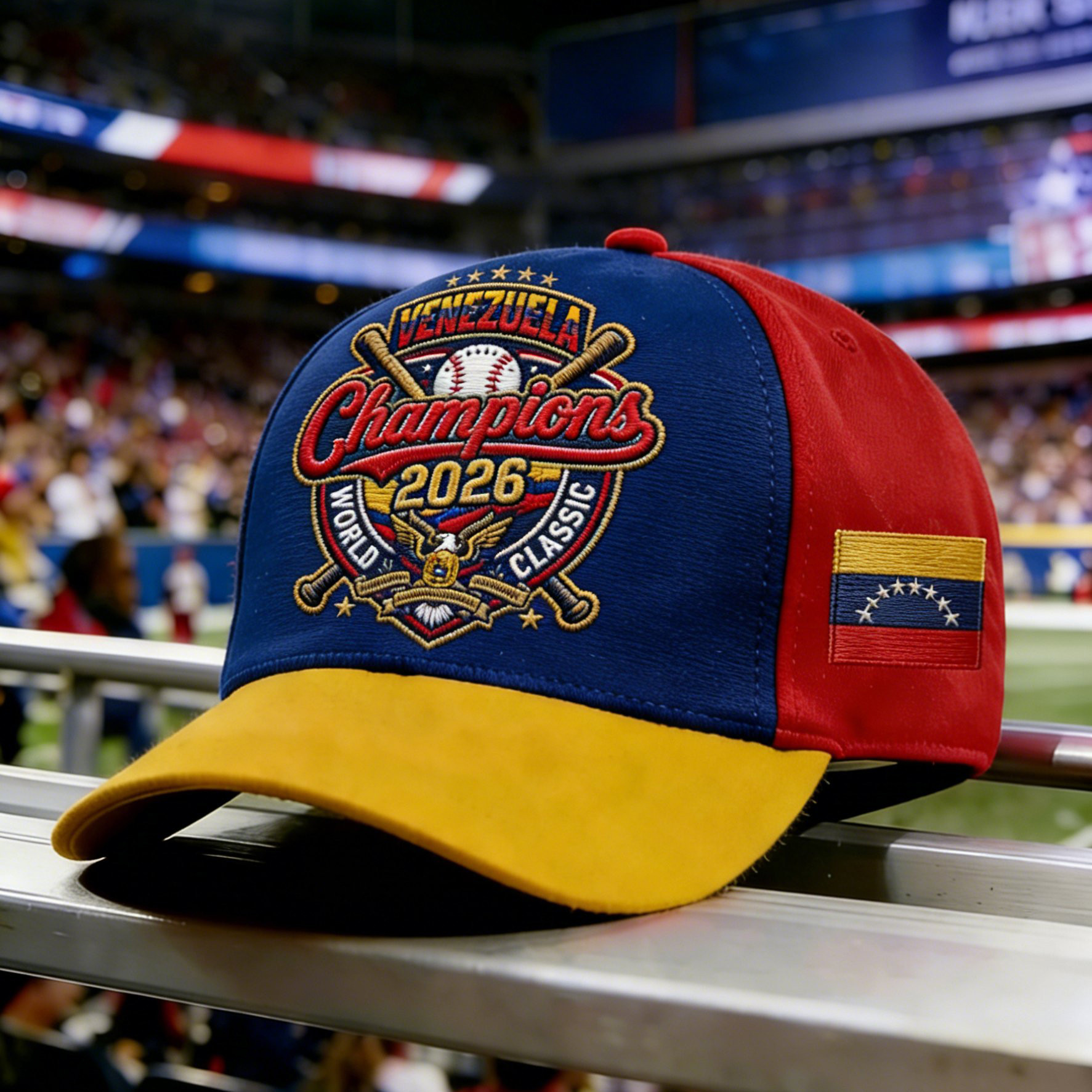 Venezuela 2026 WBC Champions Hat WBC Match Baseball Cap Gift For Sport Fans