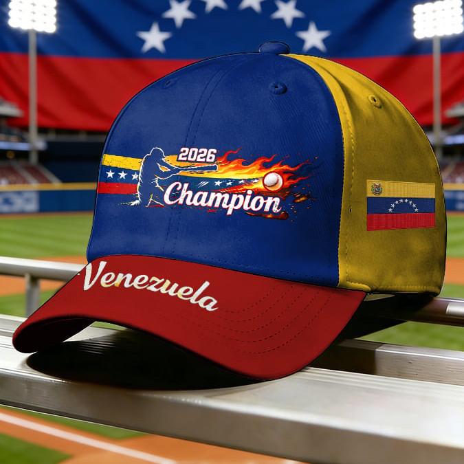 Venezuela 2026 WBC Champions Hat World Baseball Classic Baseball Cap Gift For Huge Fans