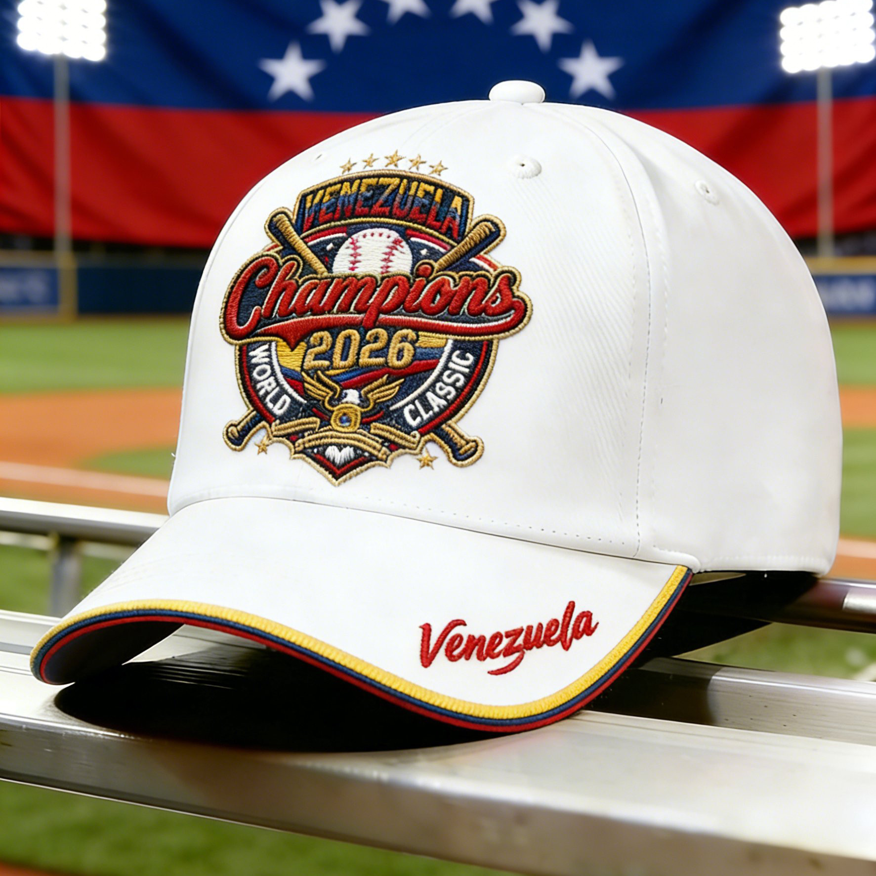 Venezuela 2026 WBC Champions Hat World Baseball Classic Merch Sport Fan Gifts