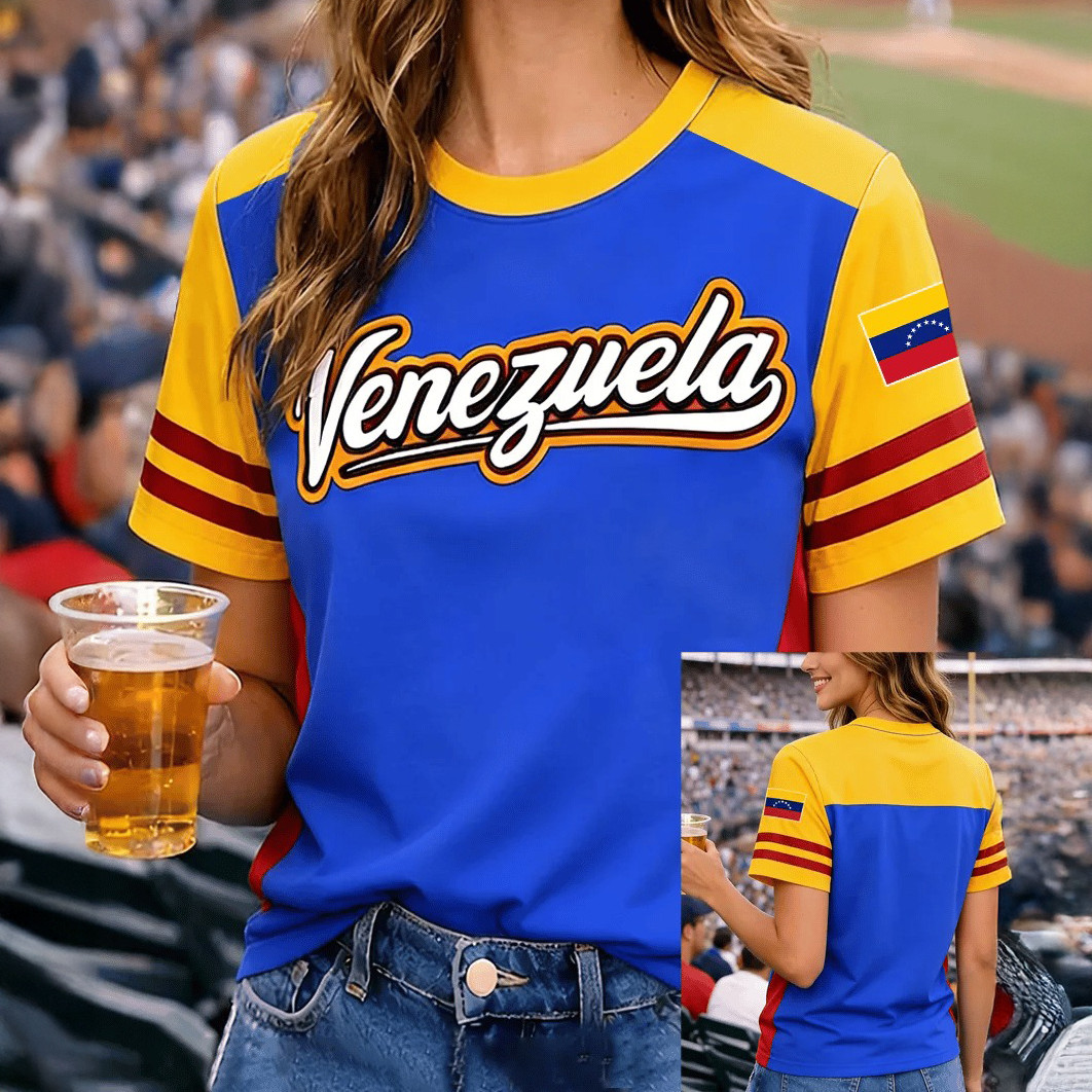 Venezuela 2026 WBC Champions T-Shirt Baseball Fan Merch Unique Gift For Her