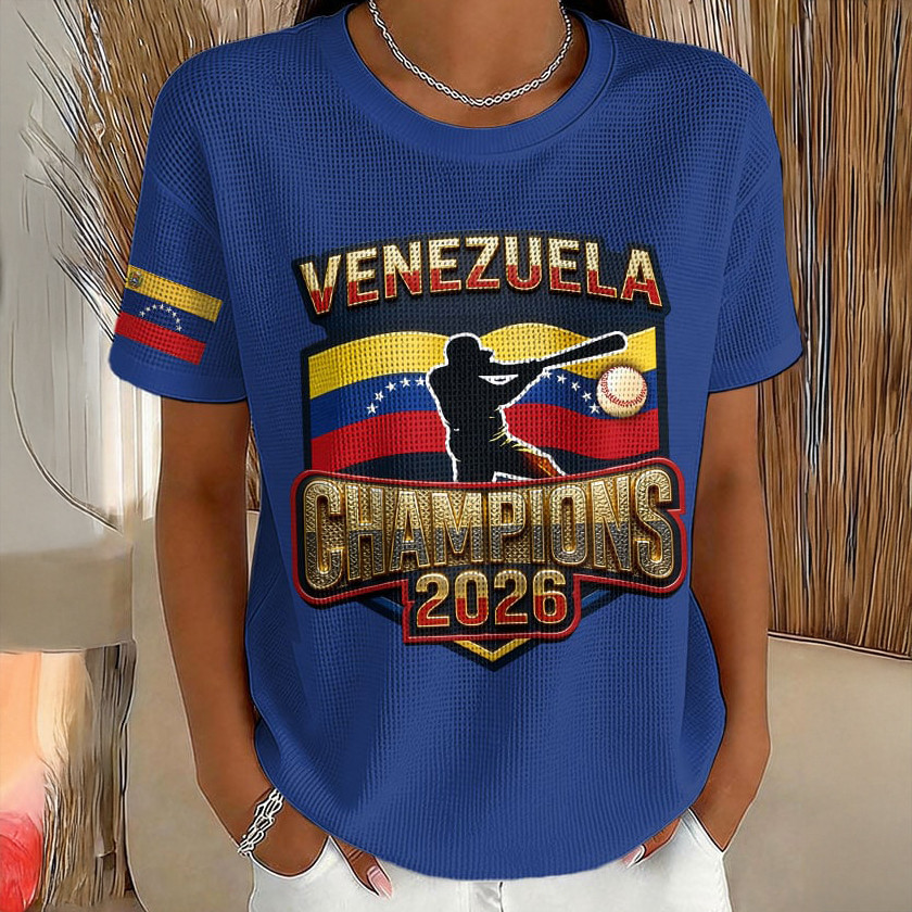 Venezuela 2026 WBC Champions T-Shirt Game Day Shirt Baseball Lover Gift For Her
