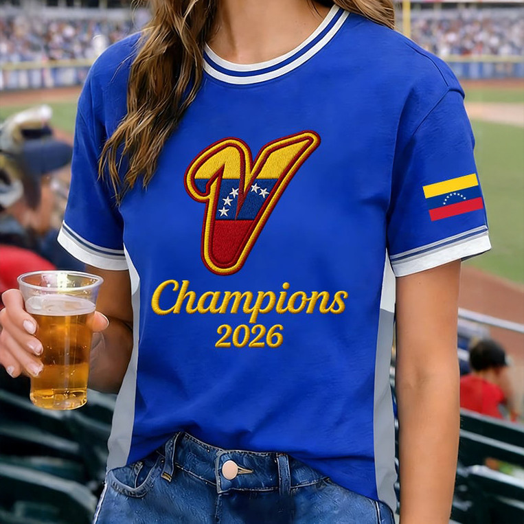 Venezuela 2026 WBC Champions T-Shirt Venezuela Flag Shirt Baseball Lover Gift