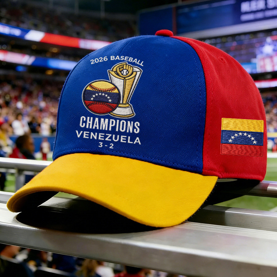 Venezuela 2026 WBC Champs Hat Baseball Merch Game Day Gift For Husband