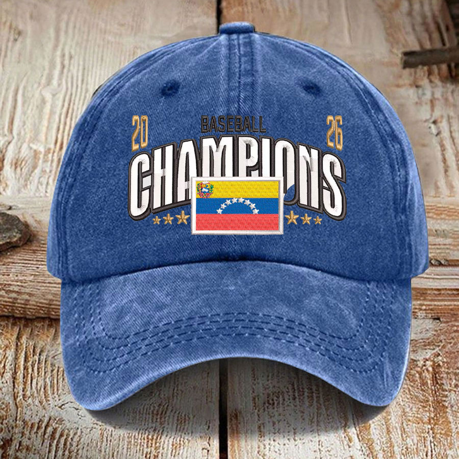 Venezuela 2026 WBC Champs Hat Game Day Baseball Cap Best Fan Gear