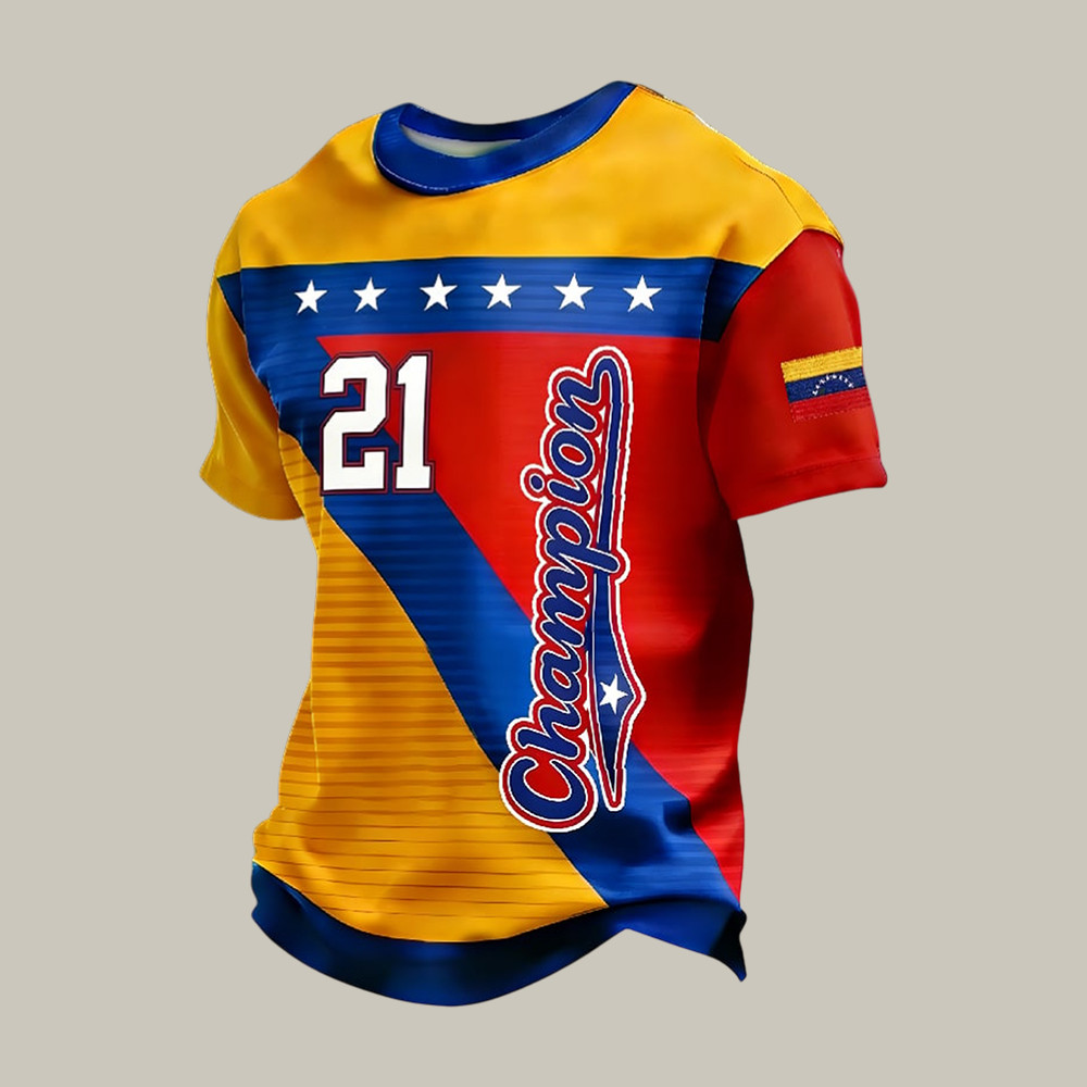 Venezuela 2026 World Baseball Classic Champions 21 T-Shirt Baseball Clothes Fan Gift For Him