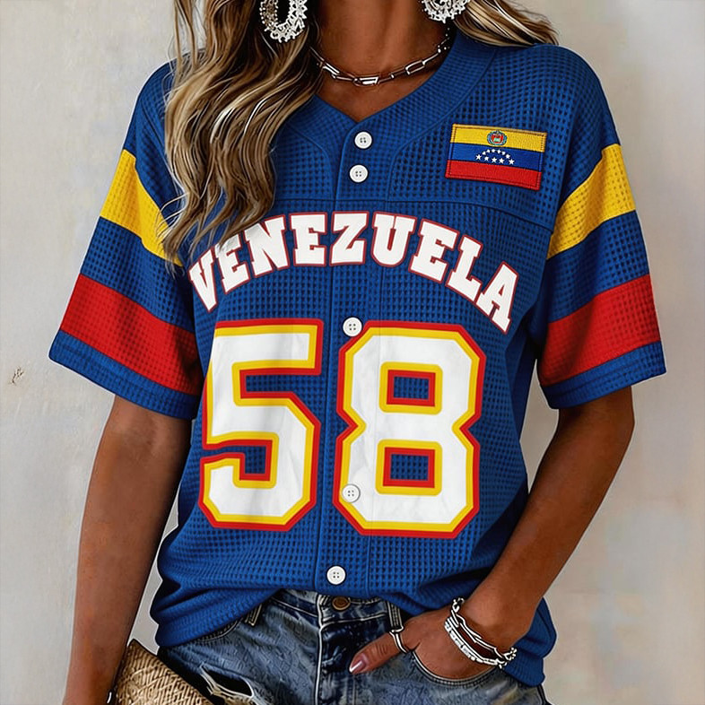 Venezuela 2026 World Baseball Classic Champions 58 Jersey Baseball Fan Apparel WBC Lover Gift
