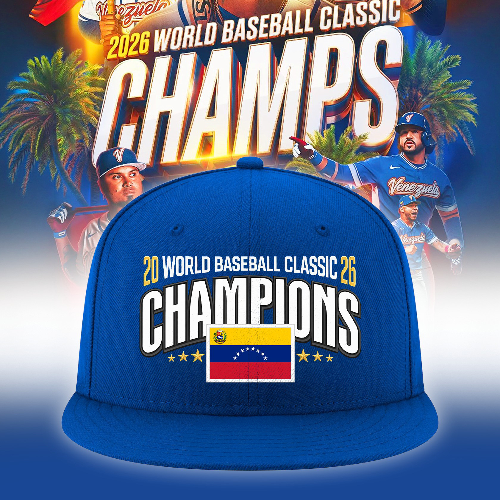 Venezuela 2026 World Baseball Classic Champions Hat Venezuela 2026 WBC Cap Best Fan Gear