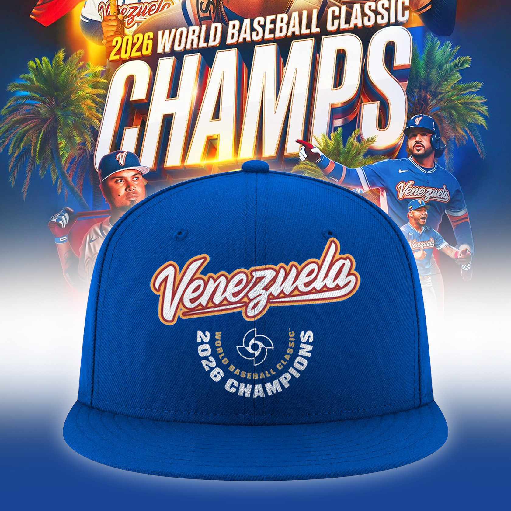 Venezuela 2026 World Baseball Classic Champions Hat Venezuela 2026 WBC Merch
