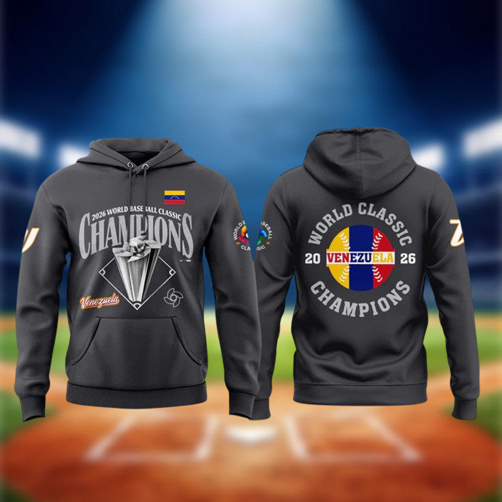 Venezuela 2026 World Baseball Classic Champions Hoodie 2026 WBC Apparel Baseball Fan Gear